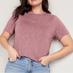 Old Navy Women’s Luxe Slub-Knit T-Shirt